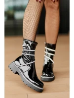 Lakované Kotníkové Boty Se Černé model 21675942 - Boto Lakované Kotníkové Boty Se Černé model 21675942 - Boto