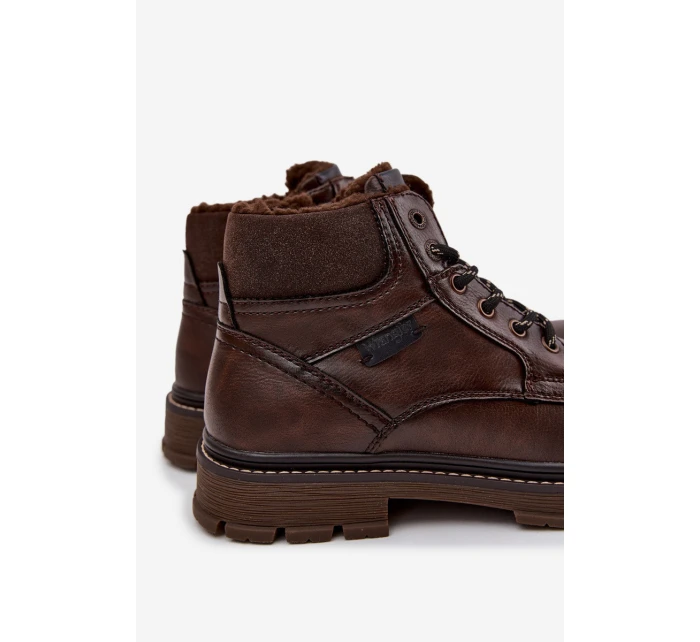 Trapery Męskie Ocieplane Wrangler 20253034.IKU Ciemnobrązowe