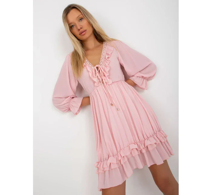 Šaty TW SK BI model 21264349 světle růžová - FPrice Šaty TW SK BI model 21264349 světle růžová - FPrice