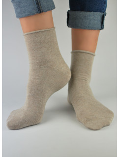 NOVITI Ponožky SB022-W-02 Beige