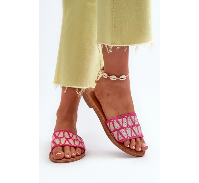 Dámske ploché papuče Fuchsia Traivea