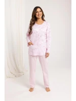 Pyžamo model 21224263 dlouhé/r 2XL3XL Z25/26 dámské rozepínací - Regina