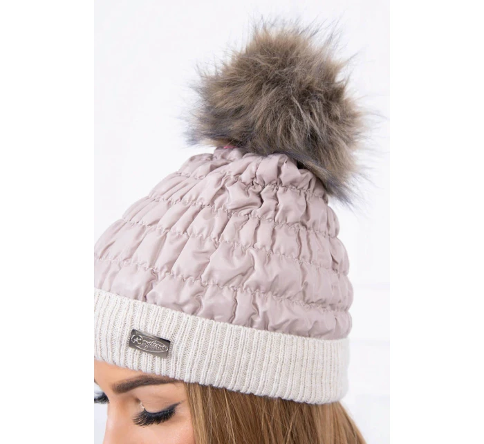 Čepice model 18743588 béžová - K-Fashion Čepice model 18743588 béžová - K-Fashion