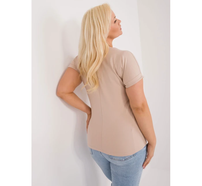 Tričko RV TS 9476.25 béžová Tričko RV TS 9476.25 béžová