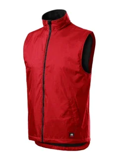 Teplá vesta unisex červená