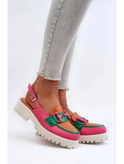 Dámske sandále MR38-656 pink-orange-green - Krok vo veľkom štýle