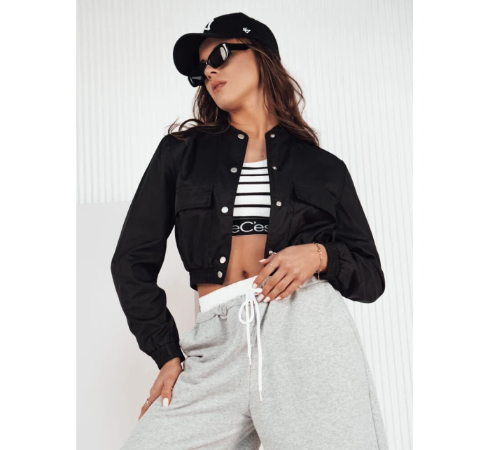 Dámská přechodná bunda bomber černá Dstreet model 21973897 - FashionStreet Dámská přechodná bunda bomber černá Dstreet model 21973897 - FashionStreet
