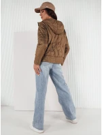 Dámská přechodová bunda hnědá Dstreet model 21974216 - FashionStreet Dámská přechodová bunda hnědá Dstreet model 21974216 - FashionStreet