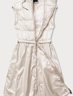 Svetlo béžová vesta s rozšírenou spodnou časťou (AG3-06)