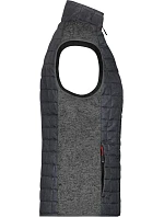 JN Dámská pletená hybridní vesta 02.0 grey melange/anthracite melange model 22489224 - Daiber JN Dámská pletená hybridní vesta 02.0 grey melange/anthracite melange model 22489224 - Daiber