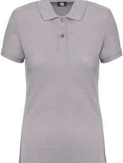 WK WK 275 Dámske pracovné polo tričko z hrubej bavlny 20.W275 oxford grey