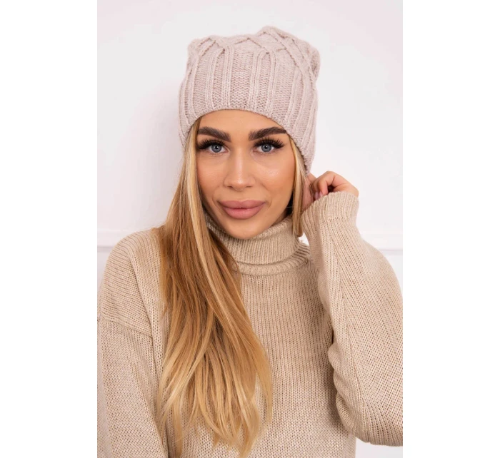 Milano fleecová čiapka K203 svetlo béžová
