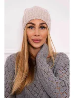 Fleecová čiapka Paris K213 light beige
