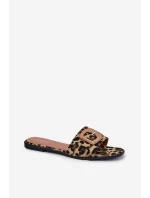 Płaskie Klapki Damskie Z Ozdobną Klamrą Panterka Clariola Płaskie Klapki Damskie Z Ozdobną Klamrą Panterka Clariola