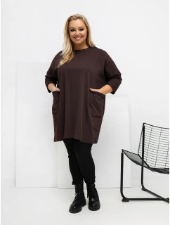 Blúzka RV BZ A1076.00 tmavohnedá