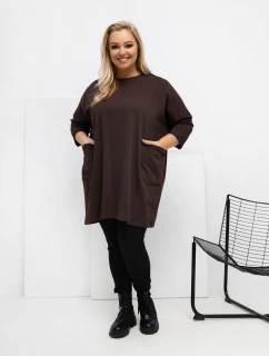 Blúzka RV BZ A1076.00 tmavohnedá