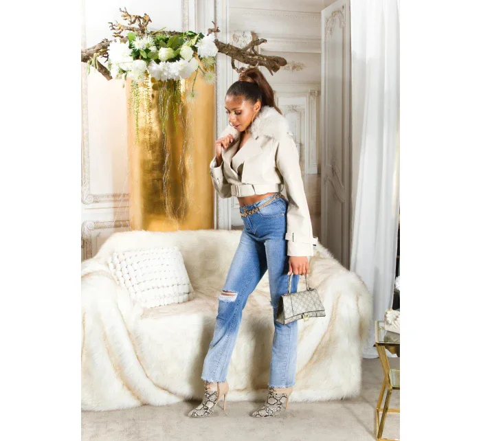 Sexy džíny s vysokým pasem model 21178084 - Koucla Sexy džíny s vysokým pasem model 21178084 - Koucla