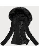Čierna krátka dámska zimná bunda S'west (B8308-1) Čierna krátka dámska zimná bunda S'west (B8308-1)