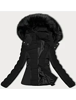 Černá krátká dámská zimní bunda model 21248295 - S'WEST Černá krátká dámská zimní bunda model 21248295 - S'WEST