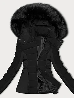 Černá krátká dámská zimní bunda model 21248295 - S'WEST