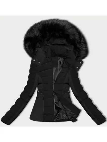 Čierna krátka dámska zimná bunda S'west (B8308-1) Čierna krátka dámska zimná bunda S'west (B8308-1)