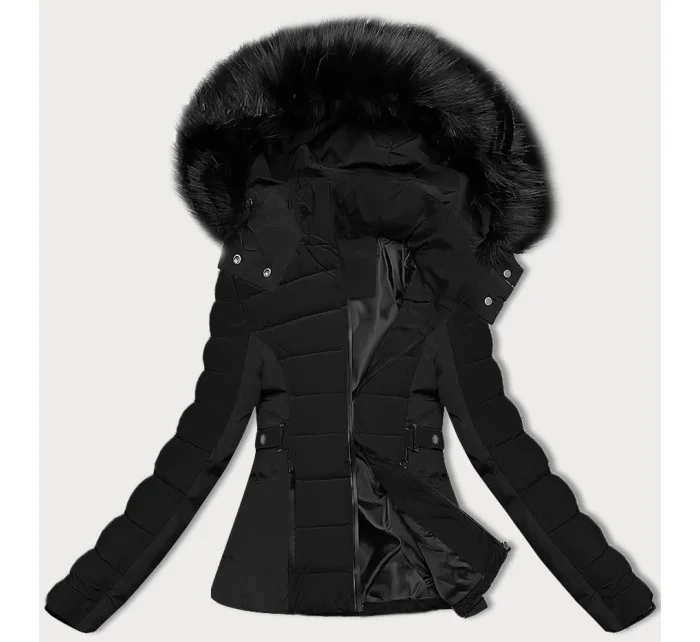 Čierna krátka dámska zimná bunda S'west (B8308-1) Čierna krátka dámska zimná bunda S'west (B8308-1)
