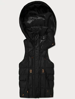 bezrękawnik damski z kapturem Goodlookin czarny model 22037928 - S'WEST