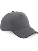 B 5 panelová kšiltovka 53.0 graphite grey/black model 22432887 - Beechfield B 5 panelová kšiltovka 53.0 graphite grey/black model 22432887 - Beechfield