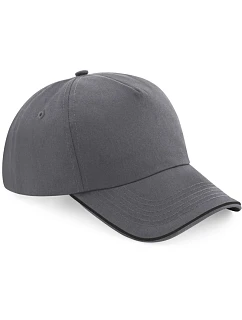 B 5 panelová kšiltovka 53.0 graphite grey/black model 22432887 - Beechfield