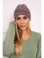 Veselá fleecová čiapka K225 červená + modrá