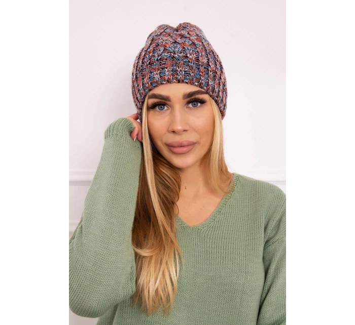 Veselá fleecová čiapka K225 červená + modrá