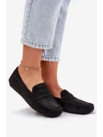 Zamszowe Mokasyny Damskie Big Star RR274948 Czarne