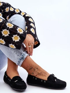 Dámske semišové mokasíny čierne Si Passione