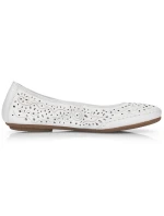 Kožená pohodlná polobotka W model 22033618 bílá - Rieker