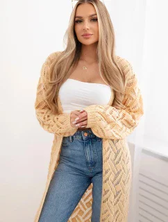 Dlhý sveter Super KID Mohér broskyňový