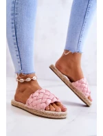 Kožené pletené pantofle Big Star model 21580662 Růžová - Big Star Shoes