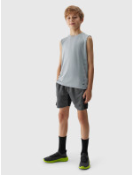 Chlapčenské športové rýchloschnúce šortky 4F - čierne