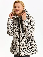 Dámska bunda model 185606 so zvieracím vzorom - Top Secret