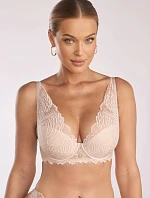 Dámska push-up podprsenka Luna PU-1103 Béžová - Kinga