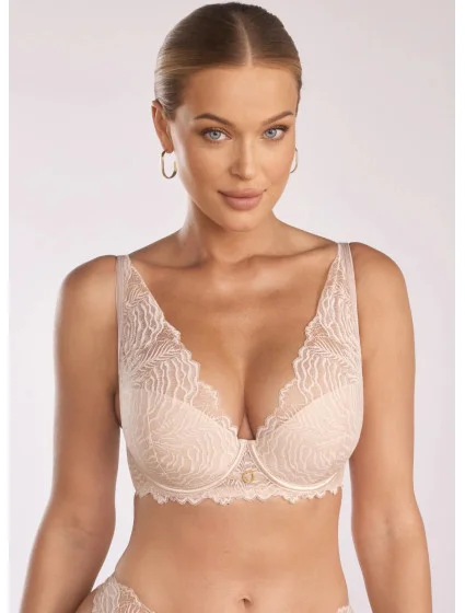 Dámska push-up podprsenka Luna PU-1103 Béžová - Kinga