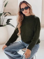 CAMERON dámsky sveter zelený FashionStreet MY1153