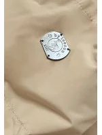 Dámska prešívaná zimná bunda v pieskovej farbe (2m-963)