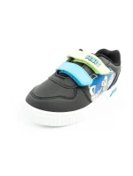 Detské športové topánky Leomil Sonic ľahké tenisky na suchý zips čierne