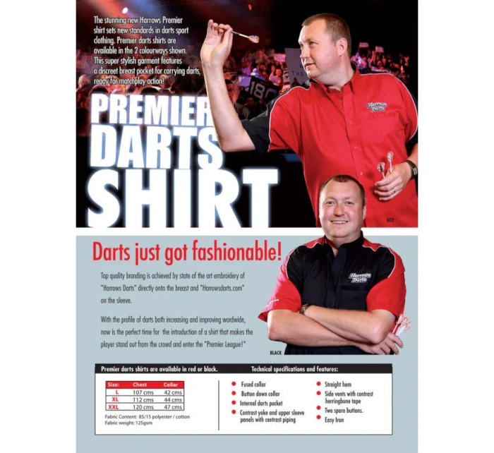 Košeľa Harrows Premier black