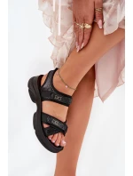 Dámské Sandály S Na Suchý Zip Černé model 21688284 - Boto