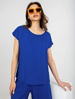 Blúzka D73761R10978O kobaltovo modrá
