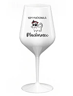 I AM MAGICONAL. MAGICOROŽEC - biely nerozbitný pohár na víno 470 ml