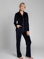 Dámske domáce nohavice LA008 Tmavo modrá - LaLupa