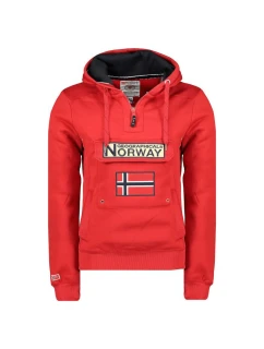 Pánska mikina WY10089H/GN Red - Geographical Norway