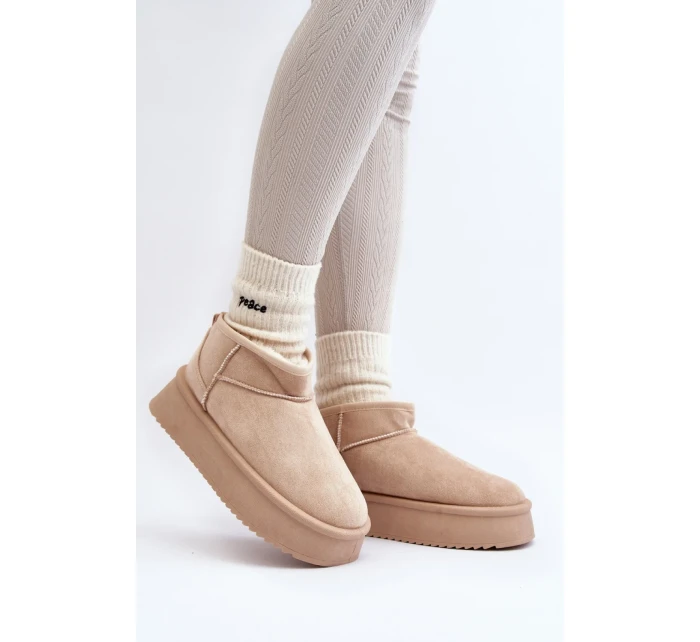 Snehové topánky model 191631 Krok vo veľkom štýle Snehové topánky model 191631 Krok vo veľkom štýle